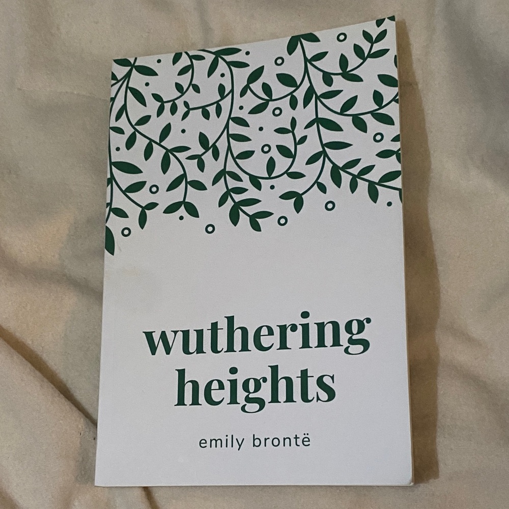Wuthering Heights Book with Green Leaf Design